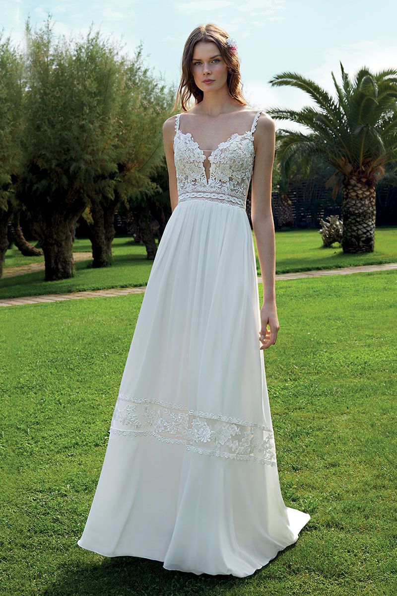 Style – DR347 från Demetrios i a-line stil brudklänning