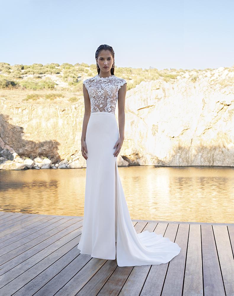 Style DR298T – DR308S från Demetrios i separate skirt, separate top stil brudklänning