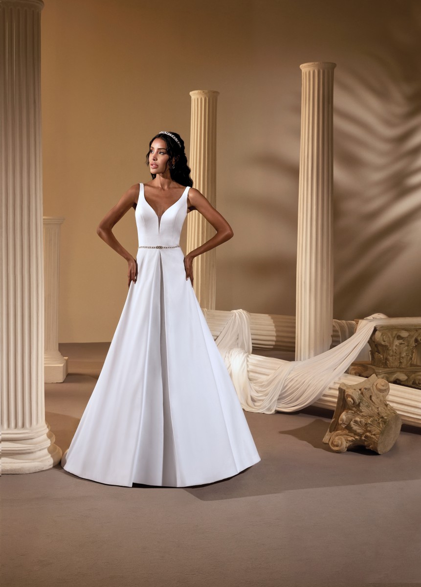 Style 1170 från Demetrios i a-line stil brudklänning