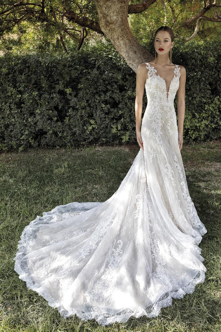 Style 200102 från Demetrios i a-line stil brudklänning