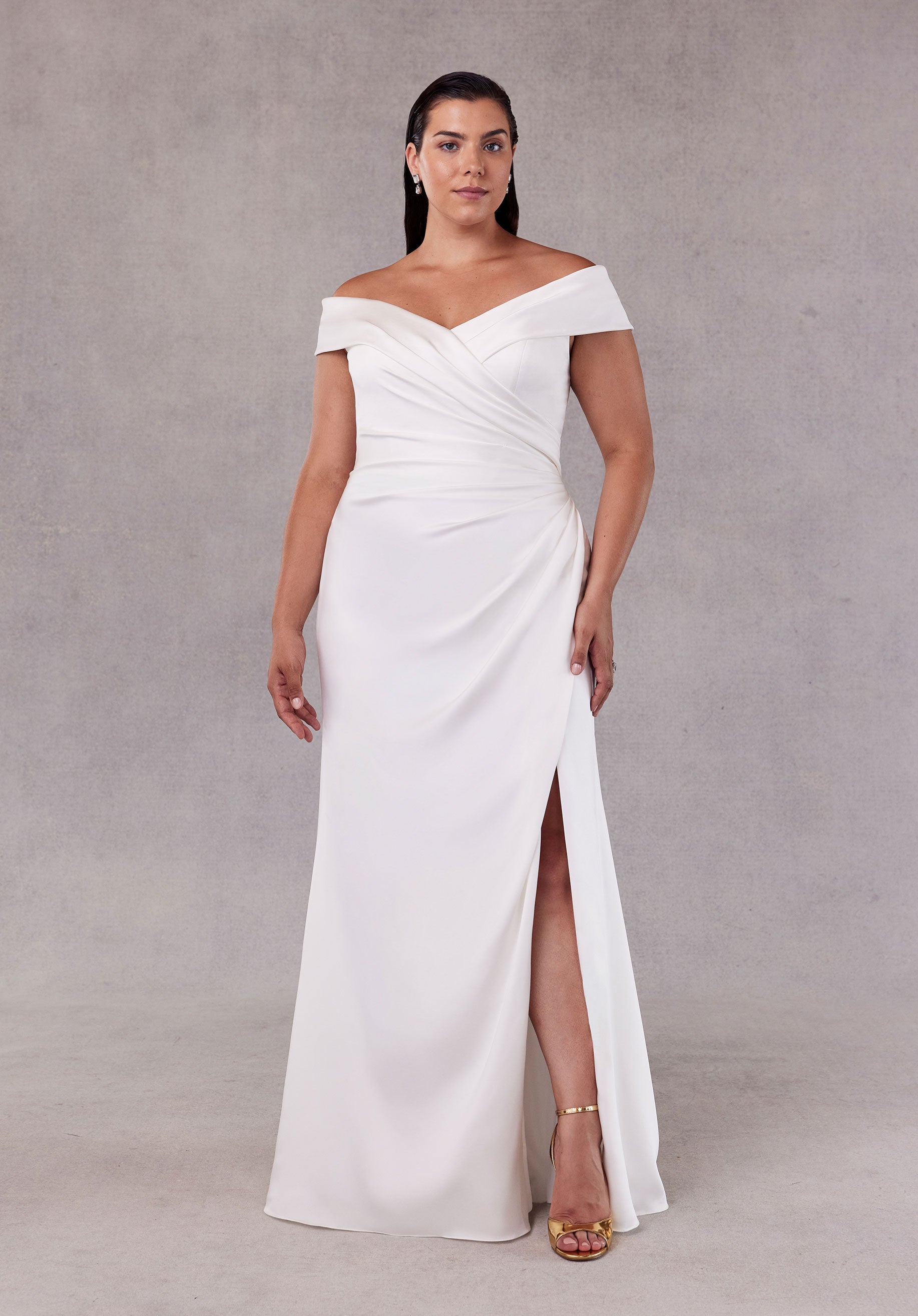 Siana från Morilee i a-line, fit and flare stil brudklänning
