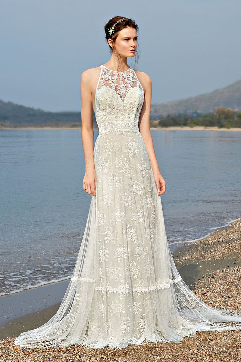Style – DR337 från Demetrios i a-line stil brudklänning